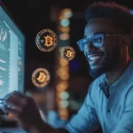 Bitcoin trader reviewing tax report