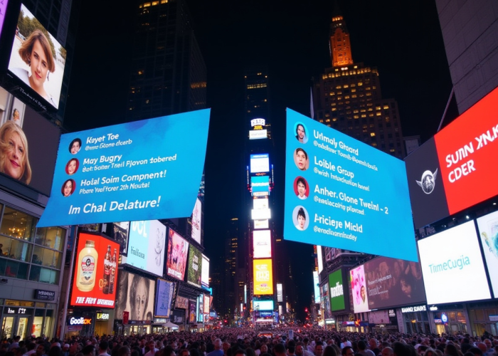 bustling twitter feed