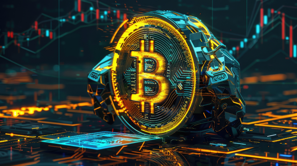 Cyberpunk bitcoin illustration elite communities