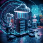 advanced futuristic depiction of a business landscape