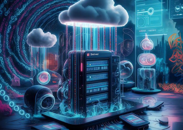 advanced futuristic depiction of a business landscape