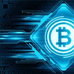Cryptocurrency concept with bitcoin