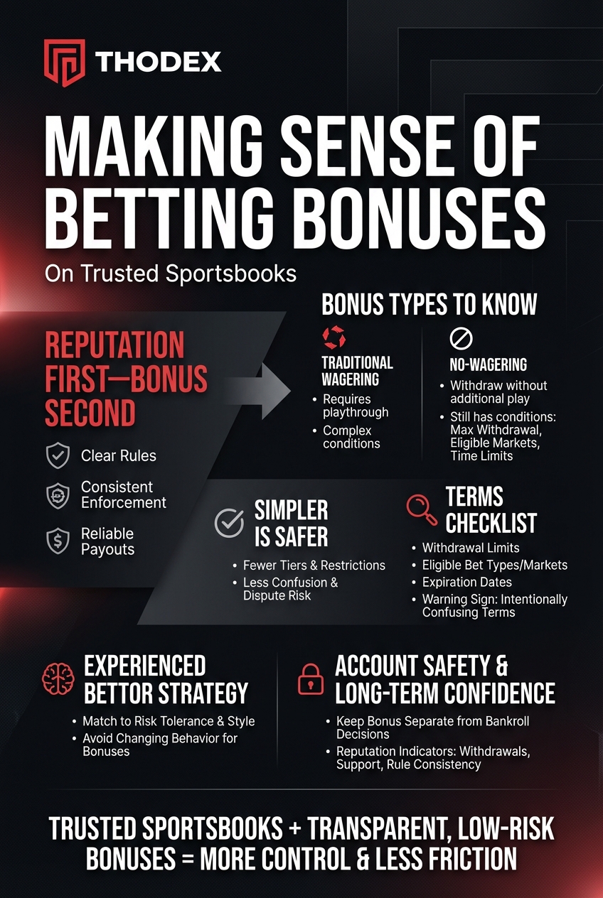 Infographic - Making Sense Of Betting Bonuses On Trusted Sportsbooks